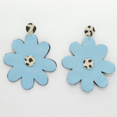 Boucles d'oreilles •SAINTA• bleues