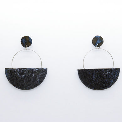 Boucles d'oreilles  •ISA• bleu nuit