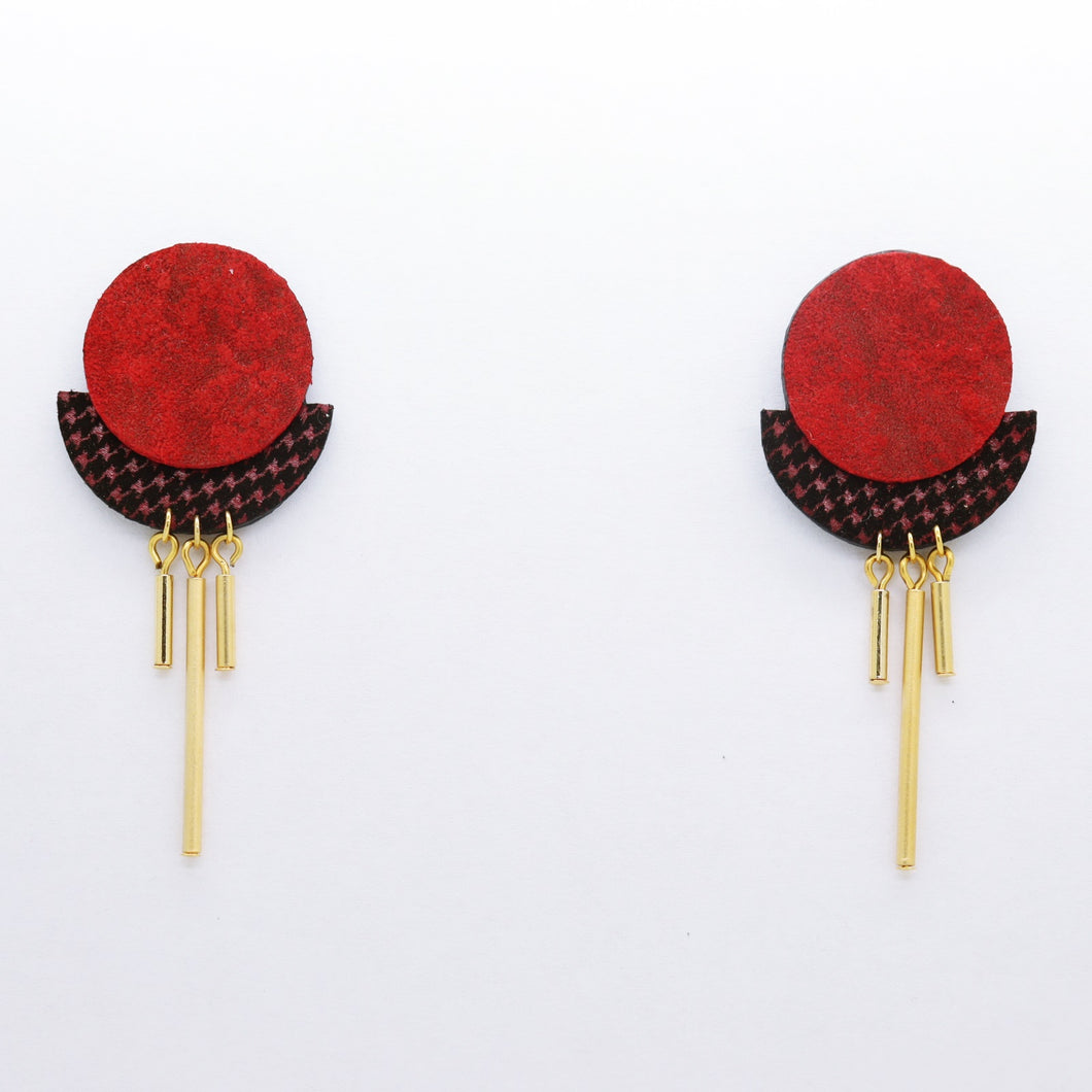 Boucles d'oreilles •RÄ• rouges