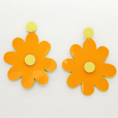 Boucles d'oreilles •SAINTA• oranges