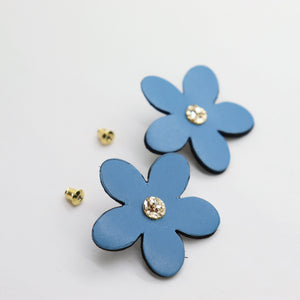 Boucles d'oreilles •ARIE• bleues