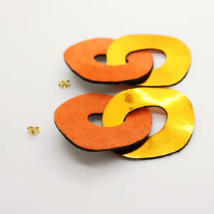 Boucles d'oreilles •DAGDA• oranges