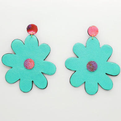 Boucles d'oreilles •SAINTA• turquoises