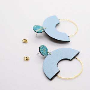 Boucles d'oreilles •GRACIEUSES• bleues