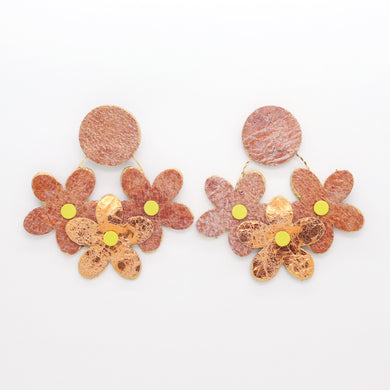 Boucles d'oreilles •NINI• orangées