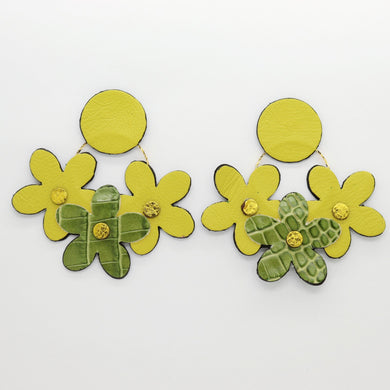 Boucles d'oreilles •NINI• jaunes