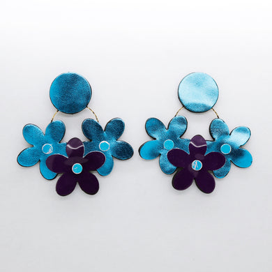 Boucles d'oreilles •NINI• Bleues