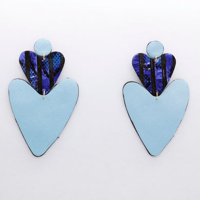 Boucles d'oreilles •BELLÄ• bleues