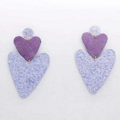 Boucles d'oreilles •BELLÄ• a paillettes