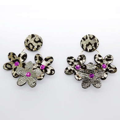 Boucles d'oreilles •NINI• tachetées