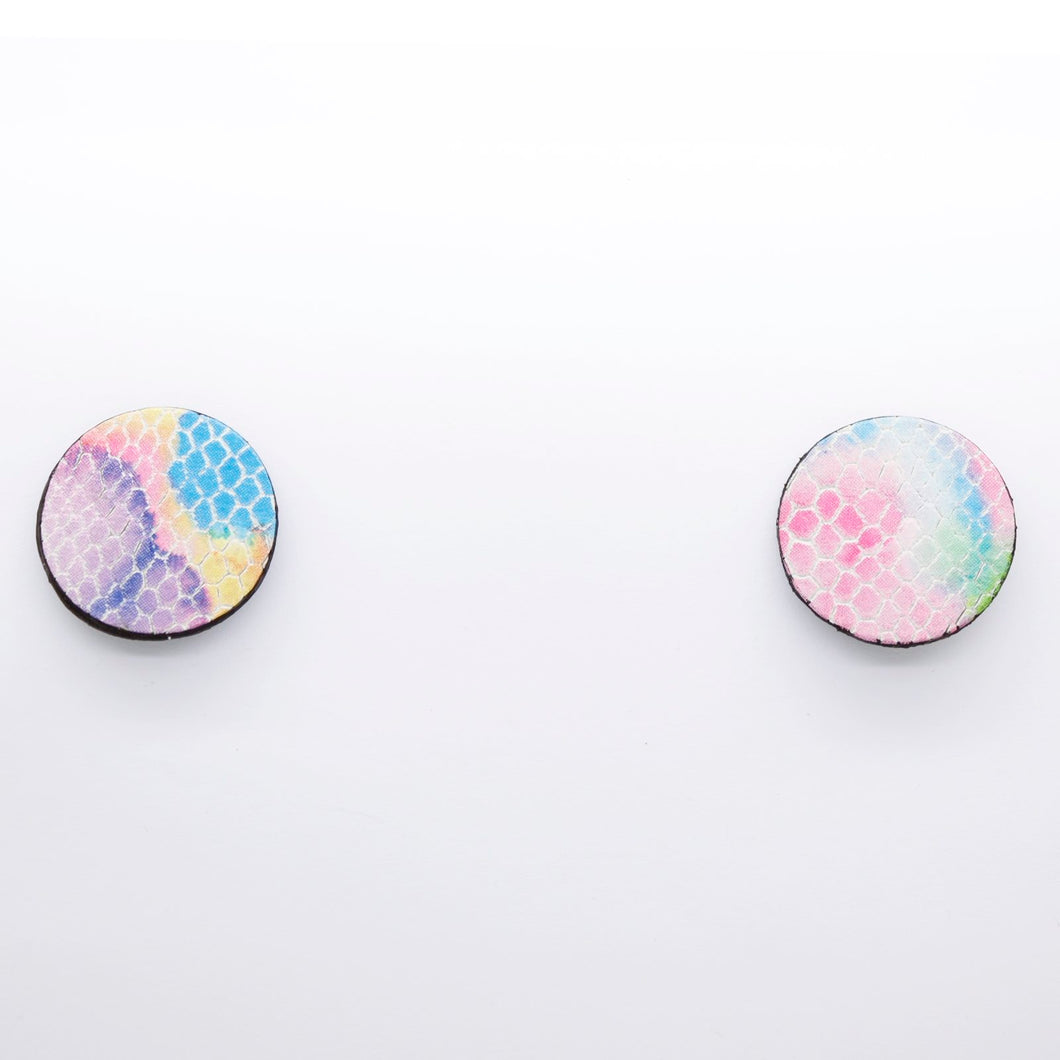 Boucles d'oreilles •MINI-SUNI• arc-en-ciel