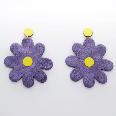 Boucles d'oreilles •SAINTA• violettes