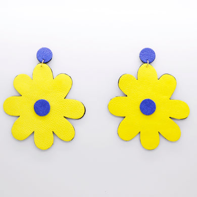 Boucles d'oreilles •SAINTA• jaunes