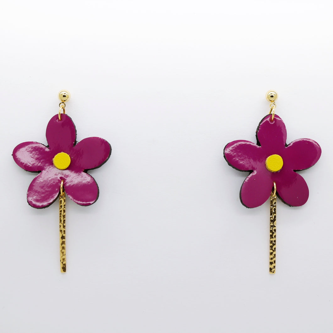 Boucles d'oreilles •MILA• violettes