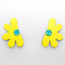 Charger l&#39;image dans la galerie, Boucles d&#39;oreilles •AUBA• jaunes