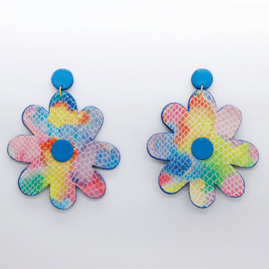 Boucles d'oreilles •SAINTA• arc-en-ciel