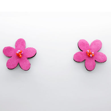 Boucles d'oreilles •ARIE• roses