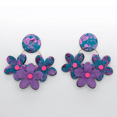 Boucles d'oreilles •NINI• à motifs