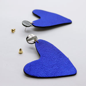 Boucles d'oreilles •AMÕR• bleues