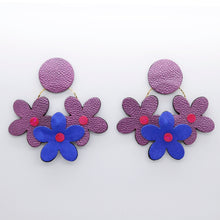 Charger l&#39;image dans la galerie, Boucles d&#39;oreilles •NINI• violettes