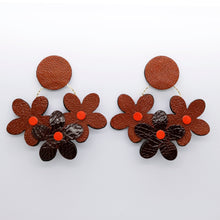 Charger l&#39;image dans la galerie, Boucles d&#39;oreilles •NINI• marrons