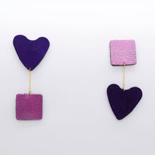 Charger l&#39;image dans la galerie, Boucles d&#39;oreilles •ALBERTA• violettes