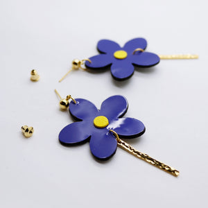 Boucles d'oreilles •MILA• bleues